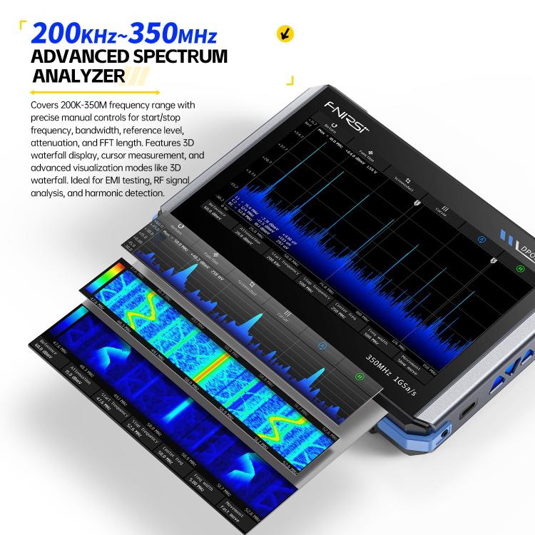 FNIRSI DPOS350P ออสซิลโลสโคปแท็บเล็ต 4 ใน 1 หน้าจอสัมผัส IPS HD 7 นิ้ว 350M, DPOS350P(ปลั๊ก US), DPOS350P(ปลั๊ก EU)