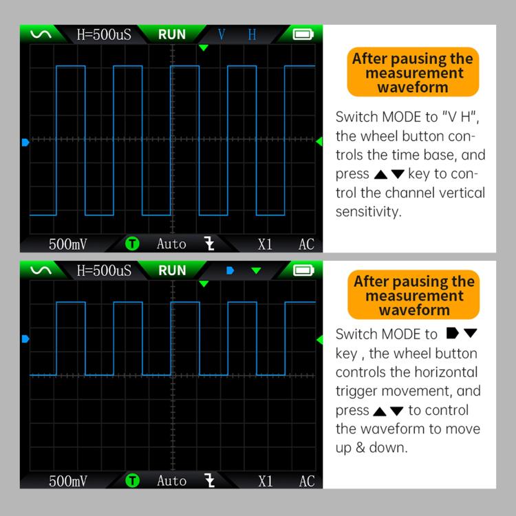 FNIRSI DSO510 ออสซิลโลสโคปดิจิทัลพกพาขนาดเล็กแบบมือถือ, DSO510