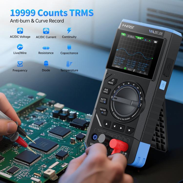 FNIRSI DST201 มัลติมิเตอร์ดิจิทัลออสซิลโลสโคป 3 ใน 1