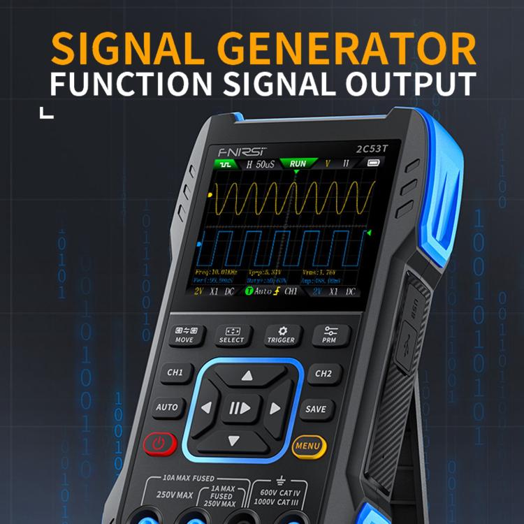 FNIRSI 2C53T มัลติมิเตอร์ดิจิทัลช่องคู่ 50M รุ่นมาตรฐาน รุ่นไฮเอนด์