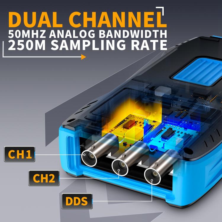 FNIRSI 2C53T มัลติมิเตอร์ดิจิทัลช่องคู่ 50M รุ่นมาตรฐาน รุ่นไฮเอนด์