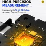 Fnirsi FNAC-28 เครื่องทดสอบตรวจสอบริปเปิลระดับมืออาชีพแบบมัลติฟังก์ชัน Type-C & USB, FNAC-28