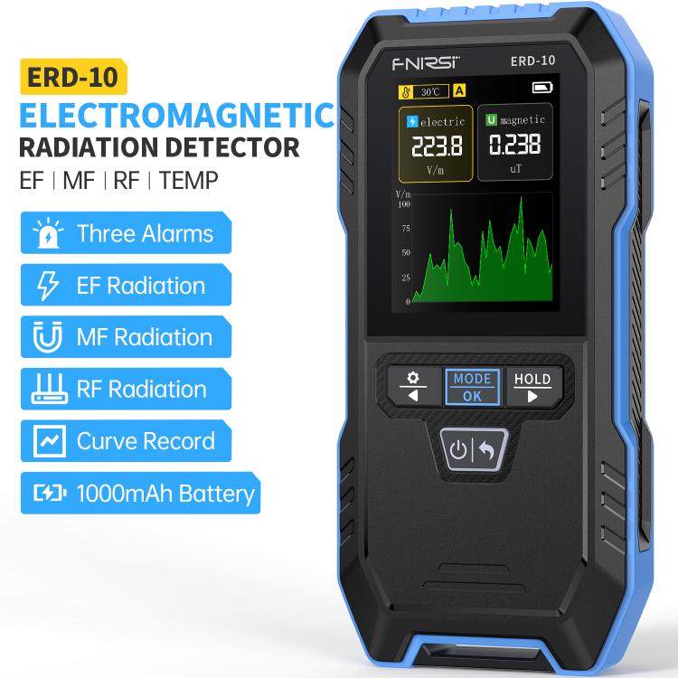 FNIRSI ERD-10 เครื่องตรวจจับรังสีแม่เหล็กไฟฟ้า 3 ใน 1, FNIRSI ERD-10