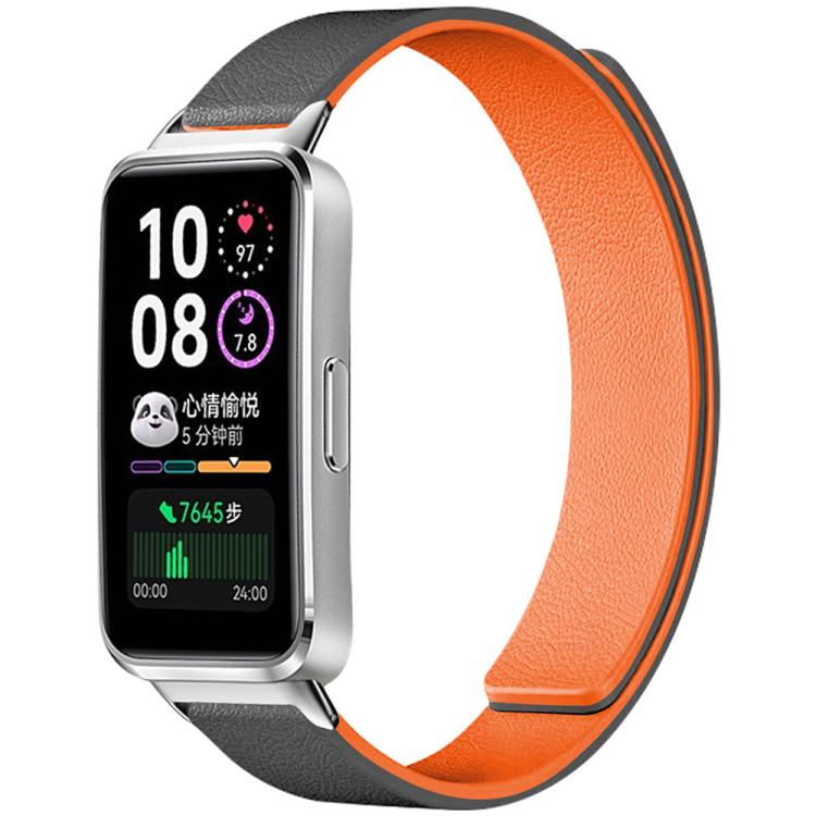 xDfind Litchi Texture Magnetic Silicone Watch Band, For Huawei Watch Fit4 / Fit4 Pro / Fit3, For Huawei Band 10 / 9 / 8