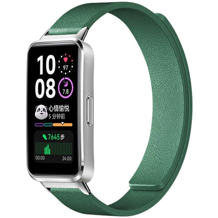 xDfind Litchi Texture Magnetic Silicone Watch Band, For Huawei Watch Fit4 / Fit4 Pro / Fit3, For Huawei Band 10 / 9 / 8