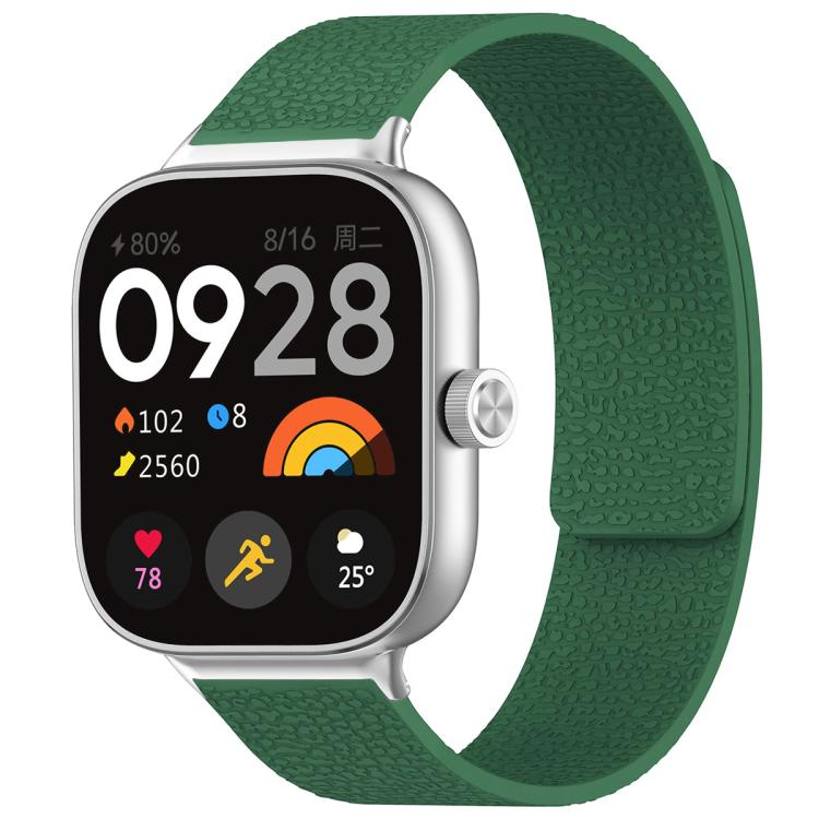 xDfind Litchi Texture Magnetic Silicone Watch Band, For Xiaomi Band 10 Pro/9 Pro/Redmi Watch 6/5/4, For Xiaomi Smart Bnad 10 / 9 / 8, For Redmi Watch 3 Active/Watch 3 Lite, For Redmi Watch 3
