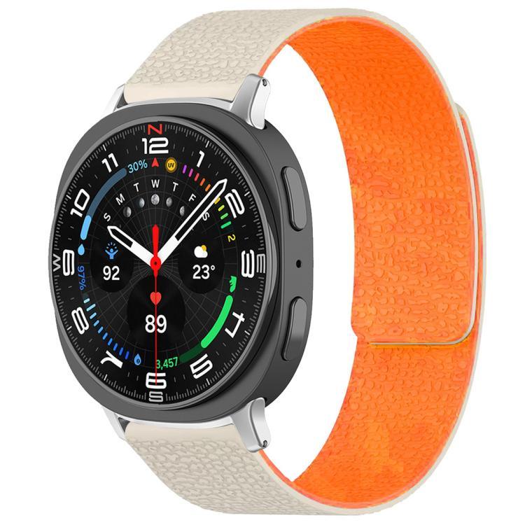 สายรัดนาฬิกาซิลิโคนแม่เหล็กลายลิ้นจี่ xDfind สำหรับ Samsung Galaxy Watch Ultra/Ultra 2025, สำหรับ Samsung Galaxy Watch8 / 8 Classic, สำหรับ Samsung Galaxy Watch 7 / 6 / 5 / FE, สำหรับ Samsung Galaxy Fit3 SM-R390