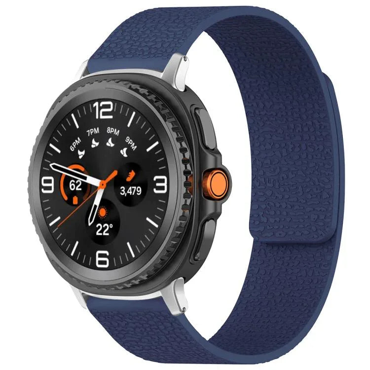 สายรัดนาฬิกาซิลิโคนแม่เหล็กลายลิ้นจี่ xDfind สำหรับ Samsung Galaxy Watch Ultra/Ultra 2025, สำหรับ Samsung Galaxy Watch8 / 8 Classic, สำหรับ Samsung Galaxy Watch 7 / 6 / 5 / FE, สำหรับ Samsung Galaxy Fit3 SM-R390