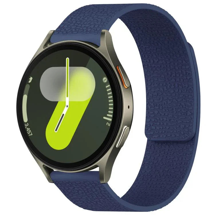 สายรัดนาฬิกาซิลิโคนแม่เหล็กลายลิ้นจี่ xDfind สำหรับ Samsung Galaxy Watch Ultra/Ultra 2025, สำหรับ Samsung Galaxy Watch8 / 8 Classic, สำหรับ Samsung Galaxy Watch 7 / 6 / 5 / FE, สำหรับ Samsung Galaxy Fit3 SM-R390