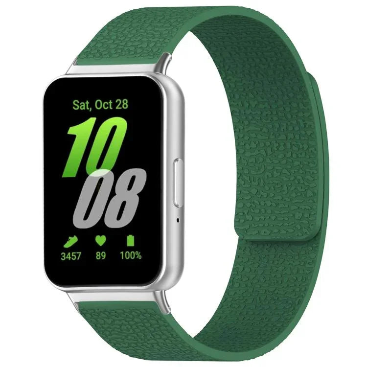 สายรัดนาฬิกาซิลิโคนแม่เหล็กลายลิ้นจี่ xDfind สำหรับ Samsung Galaxy Watch Ultra/Ultra 2025, สำหรับ Samsung Galaxy Watch8 / 8 Classic, สำหรับ Samsung Galaxy Watch 7 / 6 / 5 / FE, สำหรับ Samsung Galaxy Fit3 SM-R390