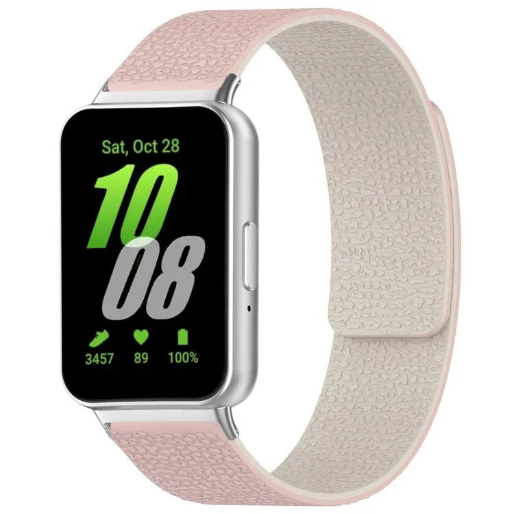 สายรัดนาฬิกาซิลิโคนแม่เหล็กลายลิ้นจี่ xDfind สำหรับ Samsung Galaxy Watch Ultra/Ultra 2025, สำหรับ Samsung Galaxy Watch8 / 8 Classic, สำหรับ Samsung Galaxy Watch 7 / 6 / 5 / FE, สำหรับ Samsung Galaxy Fit3 SM-R390