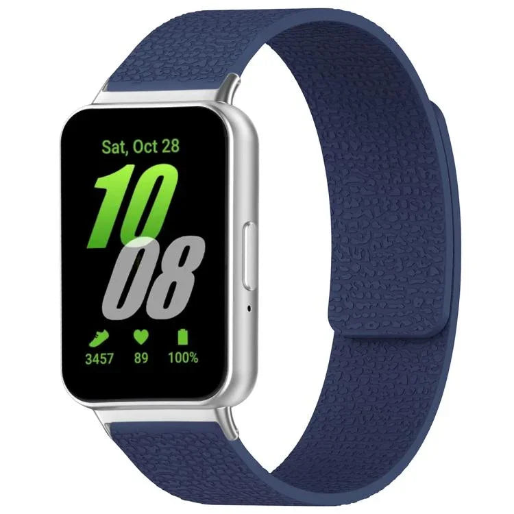 สายรัดนาฬิกาซิลิโคนแม่เหล็กลายลิ้นจี่ xDfind สำหรับ Samsung Galaxy Watch Ultra/Ultra 2025, สำหรับ Samsung Galaxy Watch8 / 8 Classic, สำหรับ Samsung Galaxy Watch 7 / 6 / 5 / FE, สำหรับ Samsung Galaxy Fit3 SM-R390