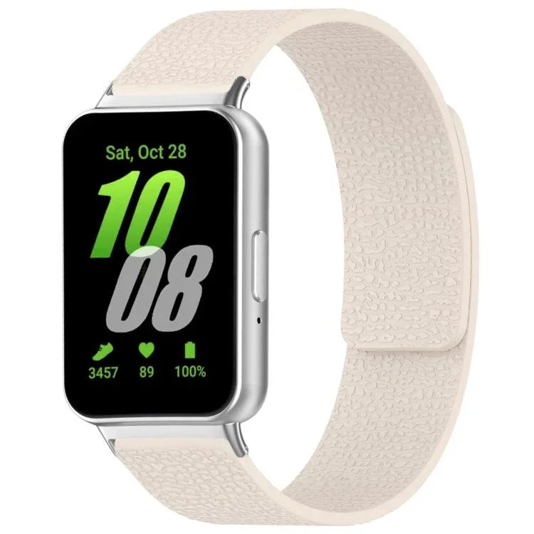 สายรัดนาฬิกาซิลิโคนแม่เหล็กลายลิ้นจี่ xDfind สำหรับ Samsung Galaxy Watch Ultra/Ultra 2025, สำหรับ Samsung Galaxy Watch8 / 8 Classic, สำหรับ Samsung Galaxy Watch 7 / 6 / 5 / FE, สำหรับ Samsung Galaxy Fit3 SM-R390