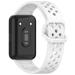 สายรัดนาฬิกาซิลิโคนระบายอากาศสีพื้นหัวเข็มขัดสีสันสดใส xDfind สำหรับ Samsung Galaxy Fit3