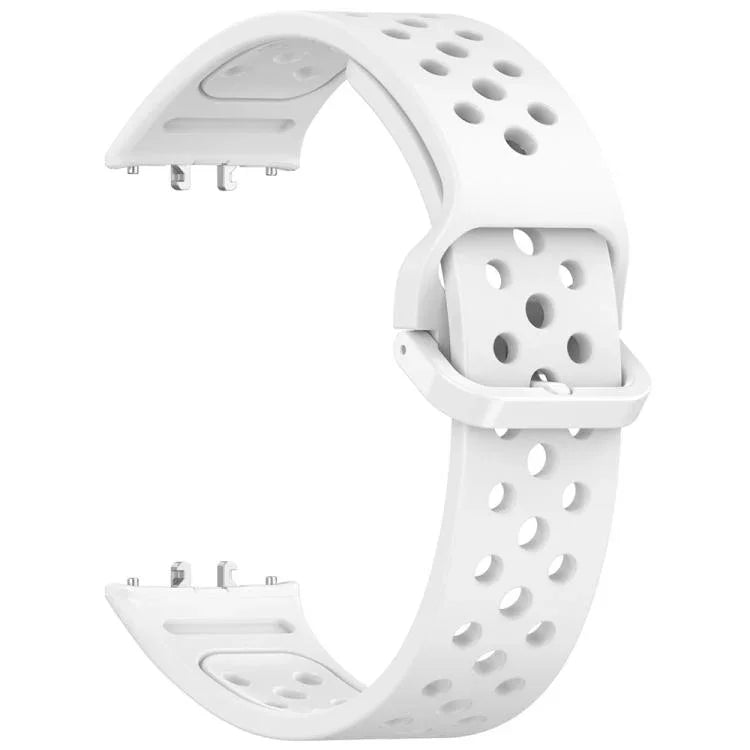 สายรัดนาฬิกาซิลิโคนระบายอากาศสีพื้นหัวเข็มขัดสีสันสดใส xDfind สำหรับ Samsung Galaxy Fit3