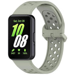 สายรัดนาฬิกาซิลิโคนระบายอากาศสีพื้นหัวเข็มขัดสีสันสดใส xDfind สำหรับ Samsung Galaxy Fit3