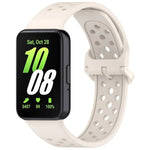 สายรัดนาฬิกาซิลิโคนระบายอากาศสีพื้นหัวเข็มขัดสีสันสดใส xDfind สำหรับ Samsung Galaxy Fit3