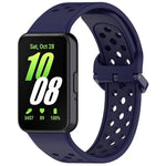 สายรัดนาฬิกาซิลิโคนระบายอากาศสีพื้นหัวเข็มขัดสีสันสดใส xDfind สำหรับ Samsung Galaxy Fit3