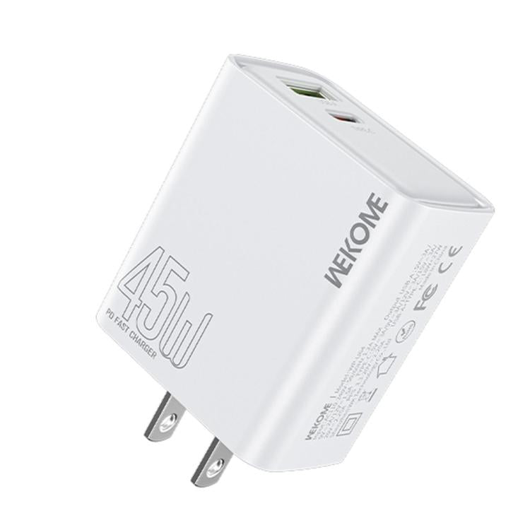 WK WP-U64 ที่ชาร์จเร็ว Kinkong Flash Charge 45W USB+Type-C, ปลั๊ก EU, ปลั๊ก UK, ปลั๊ก US