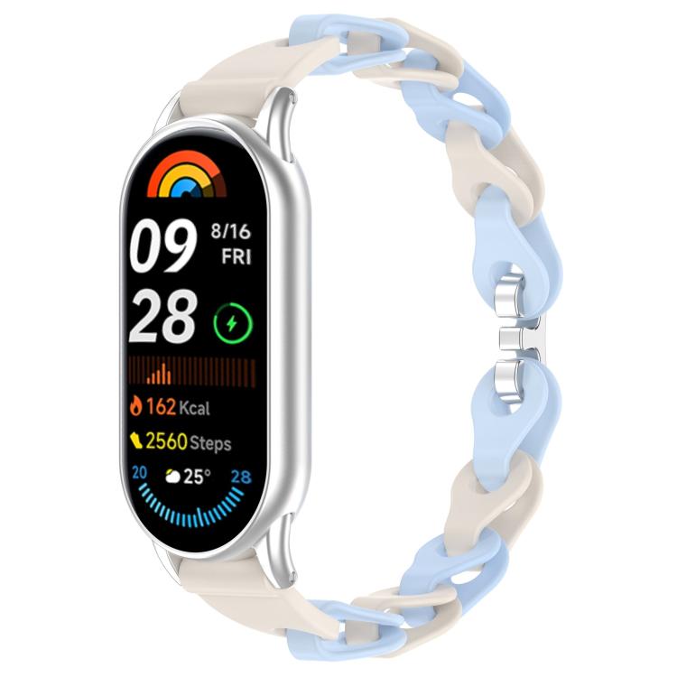 xDfind Hollow Bracelet Silicone Watch Band, For Xiaomi Smart Band 10 / 9 / 8
