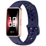 xDfind Hole Style Breathable Silicone Watch Band, For Huawei Band 10 / 9 / 8
