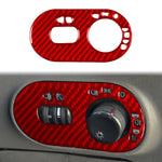 Carbon Fiber Car Headlight Switch Decorative Sticker for SEAT Ibiza 2003-2008, Right Driver, Headlight Switch, Right Driver