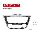 Carbon Fiber Car Air Conditioner Panel B Decorative Sticker for Renault Fluence 2009-2017 / Megane 2008-2016, Left and Right Driver, Air Conditioner Panel B