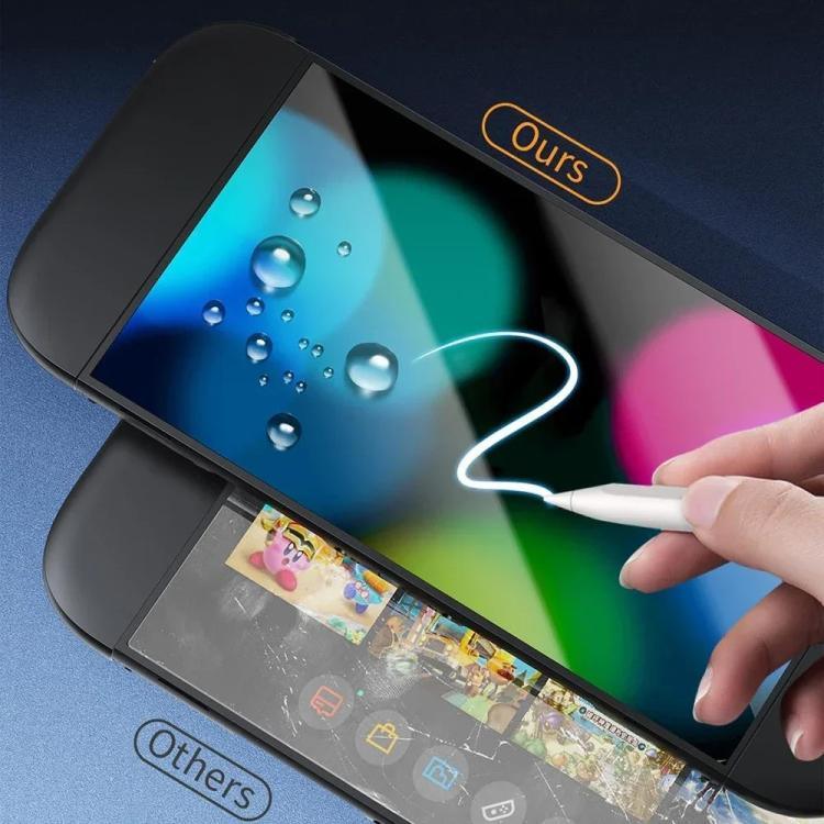 ฟิล์มกระจกนิรภัยขอบโค้ง HD ปราศจากฝุ่น สำหรับ Nintendo Switch 2, Nintendo Switch OLED, Nintendo Switch
