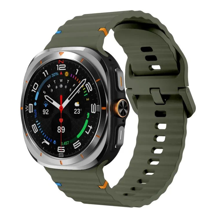 สายซิลิโคน xDfind Wave Stitching สำหรับ Samsung Galaxy Watch Ultra 47mm / Ultra 2025