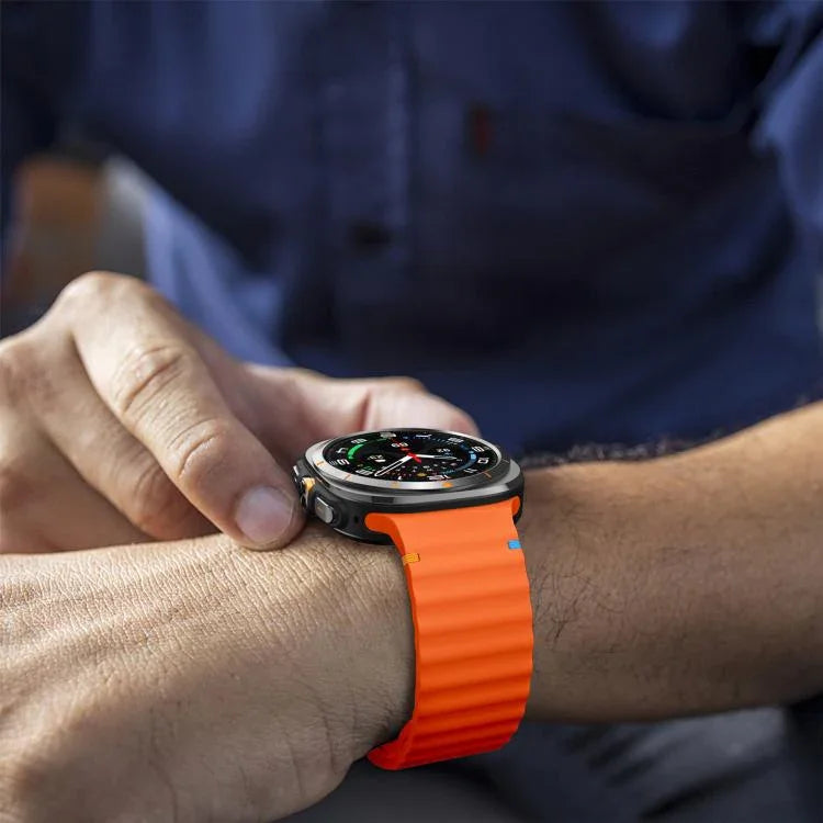 สายซิลิโคน xDfind Wave Stitching สำหรับ Samsung Galaxy Watch Ultra 47mm / Ultra 2025