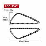 2pcs/Set Carbon Fiber Car Instrument Panel Air Outlet Decorative Sticker for SEAT Leon 2005-2012, Left and Right Driver, Instrument Panel Air Outlet
