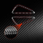 2pcs/Set Carbon Fiber Car Instrument Panel Air Outlet Decorative Sticker for SEAT Leon 2005-2012, Left and Right Driver, Instrument Panel Air Outlet