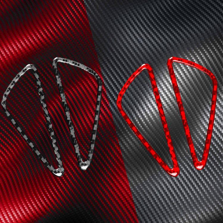 2pcs/Set Carbon Fiber Car Instrument Panel Air Outlet Decorative Sticker for SEAT Leon 2005-2012, Left and Right Driver, Instrument Panel Air Outlet
