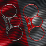 2pcs/Set Carbon Fiber Car Speedometer Surrounded Panel Decorative Sticker for SEAT Leon 2005-2012, Left and Right Driver, Speedometer Surrounded Panel