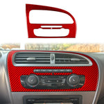 Carbon Fiber Car Center Console Air Conditioner Panel Decorative Sticker for SEAT Leon 2005-2012, Center Console Air Conditioner Panel, Left Driver, Center Console Air Conditioner Panel, Right Driver