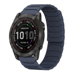 xDfind Magnetic Silicone Watch Band, For Garmin Fenix 8/7X/6X/5X 26mm, For Garmin Fenix 8/7/6/5 22mm, For Garmin Forerunner 35/30/35J 20mm