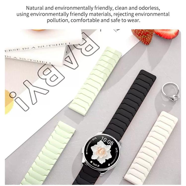 xDfind Magnetic Silicone Watch Band, For Garmin Fenix 8/7X/6X/5X 26mm, For Garmin Fenix 8/7/6/5 22mm, For Garmin Forerunner 35/30/35J 20mm