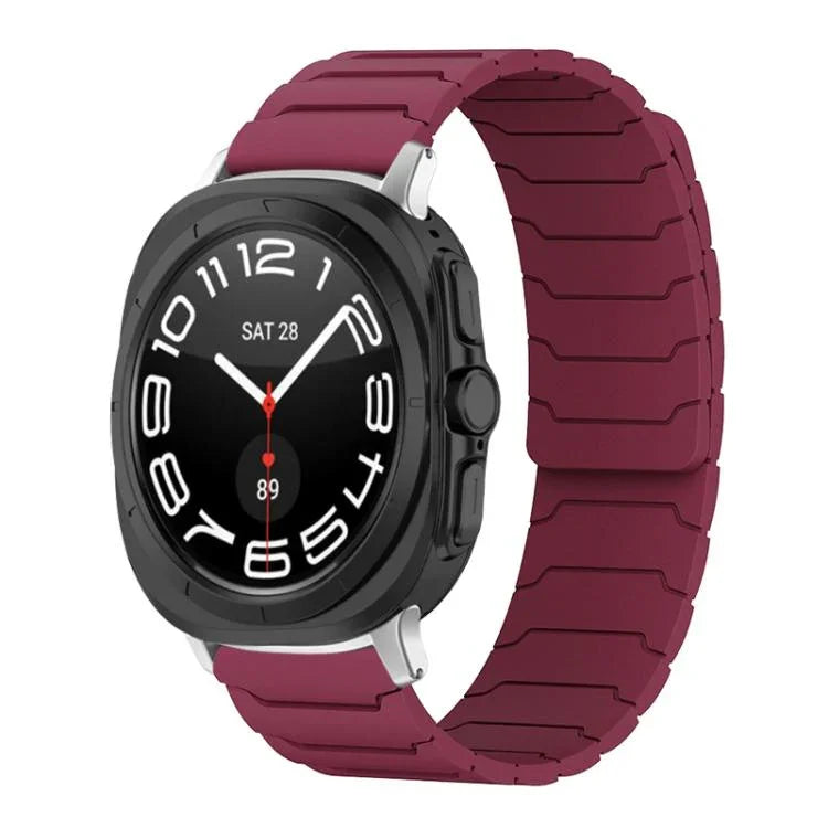 สายรัดนาฬิกาซิลิโคนแม่เหล็ก xDfind สำหรับ Samsung Galaxy Watch Ultra / Ultra 2025, สำหรับ Samsung Galaxy Watch8 / 8 Classic, สำหรับ Samsung Galaxy Watch 7 / 6 / 5 / FE