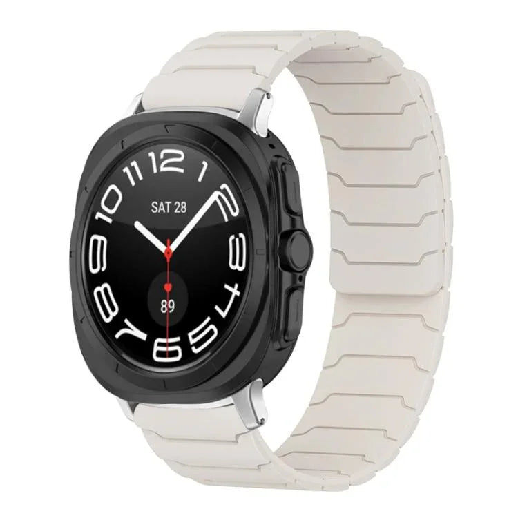 สายรัดนาฬิกาซิลิโคนแม่เหล็ก xDfind สำหรับ Samsung Galaxy Watch Ultra / Ultra 2025, สำหรับ Samsung Galaxy Watch8 / 8 Classic, สำหรับ Samsung Galaxy Watch 7 / 6 / 5 / FE