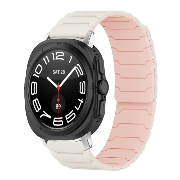 สายรัดนาฬิกาซิลิโคนแม่เหล็ก xDfind สำหรับ Samsung Galaxy Watch Ultra / Ultra 2025, สำหรับ Samsung Galaxy Watch8 / 8 Classic, สำหรับ Samsung Galaxy Watch 7 / 6 / 5 / FE