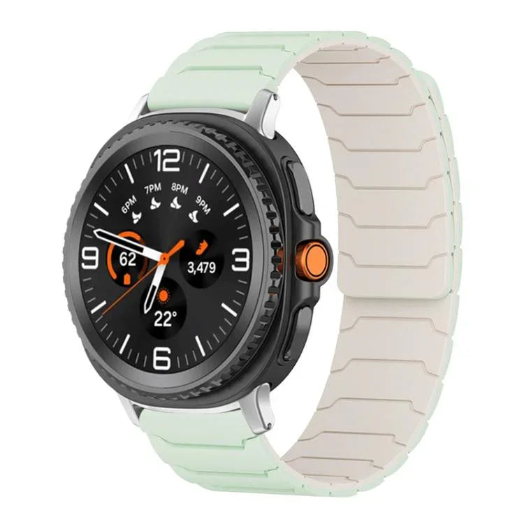 สายรัดนาฬิกาซิลิโคนแม่เหล็ก xDfind สำหรับ Samsung Galaxy Watch Ultra / Ultra 2025, สำหรับ Samsung Galaxy Watch8 / 8 Classic, สำหรับ Samsung Galaxy Watch 7 / 6 / 5 / FE