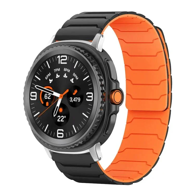 สายรัดนาฬิกาซิลิโคนแม่เหล็ก xDfind สำหรับ Samsung Galaxy Watch Ultra / Ultra 2025, สำหรับ Samsung Galaxy Watch8 / 8 Classic, สำหรับ Samsung Galaxy Watch 7 / 6 / 5 / FE