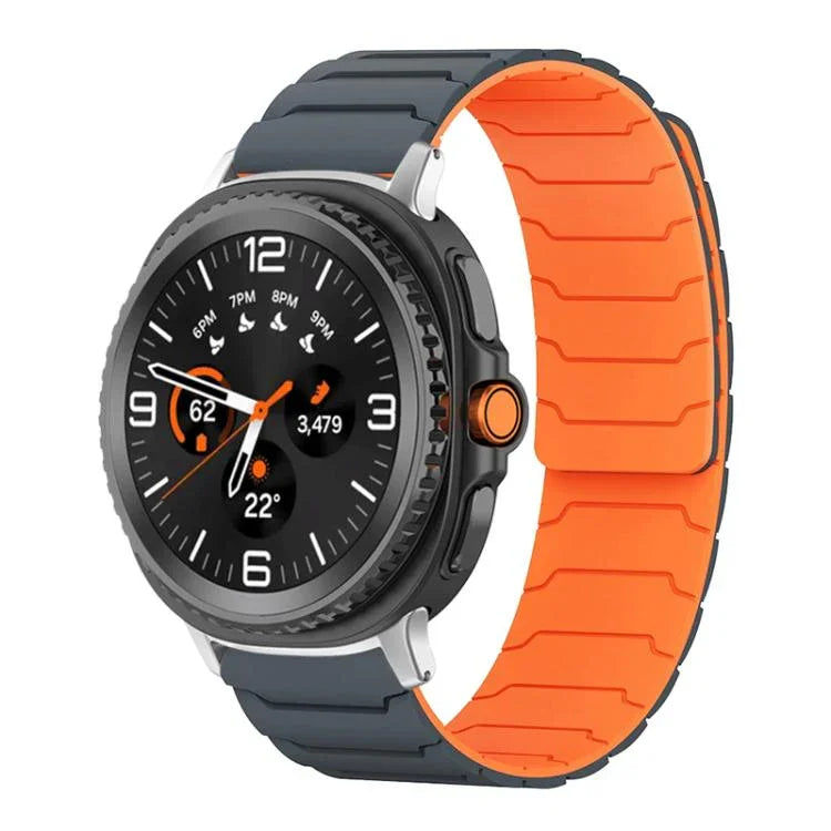 สายรัดนาฬิกาซิลิโคนแม่เหล็ก xDfind สำหรับ Samsung Galaxy Watch Ultra / Ultra 2025, สำหรับ Samsung Galaxy Watch8 / 8 Classic, สำหรับ Samsung Galaxy Watch 7 / 6 / 5 / FE