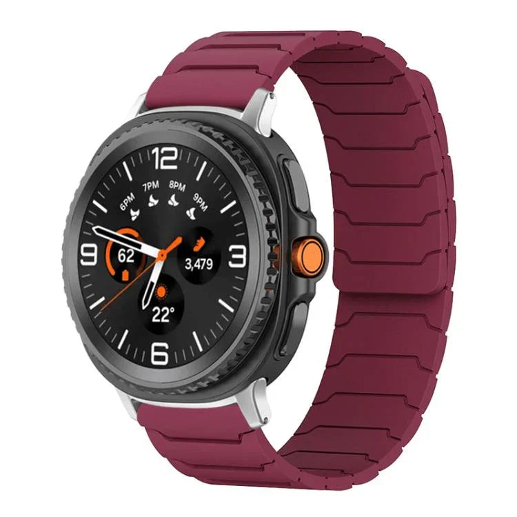 สายรัดนาฬิกาซิลิโคนแม่เหล็ก xDfind สำหรับ Samsung Galaxy Watch Ultra / Ultra 2025, สำหรับ Samsung Galaxy Watch8 / 8 Classic, สำหรับ Samsung Galaxy Watch 7 / 6 / 5 / FE