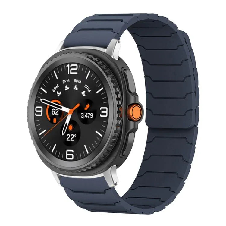 สายรัดนาฬิกาซิลิโคนแม่เหล็ก xDfind สำหรับ Samsung Galaxy Watch Ultra / Ultra 2025, สำหรับ Samsung Galaxy Watch8 / 8 Classic, สำหรับ Samsung Galaxy Watch 7 / 6 / 5 / FE