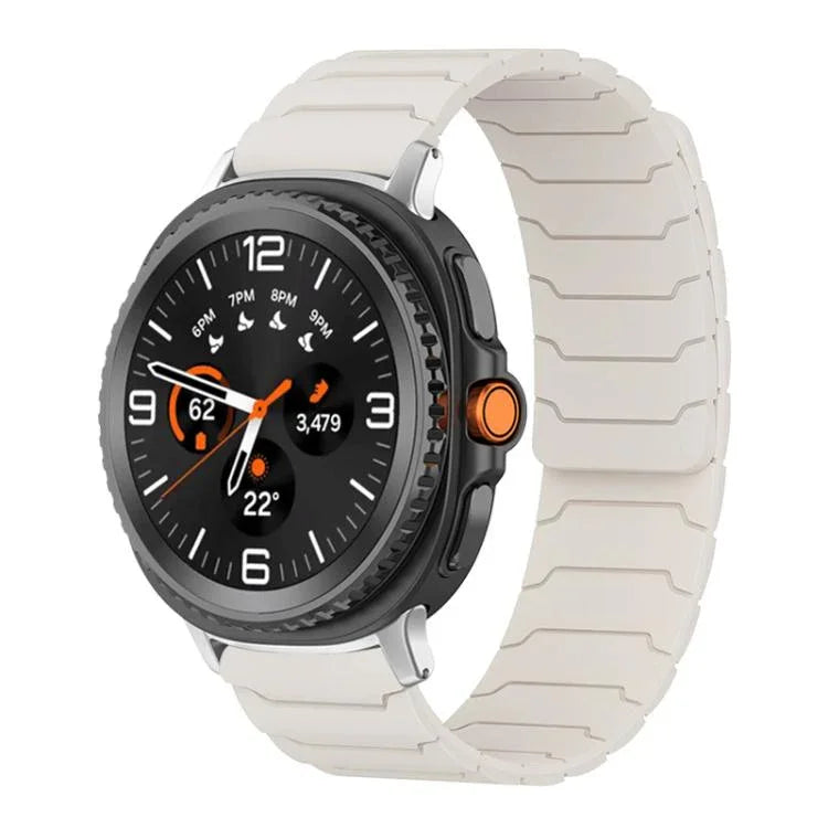 สายรัดนาฬิกาซิลิโคนแม่เหล็ก xDfind สำหรับ Samsung Galaxy Watch Ultra / Ultra 2025, สำหรับ Samsung Galaxy Watch8 / 8 Classic, สำหรับ Samsung Galaxy Watch 7 / 6 / 5 / FE