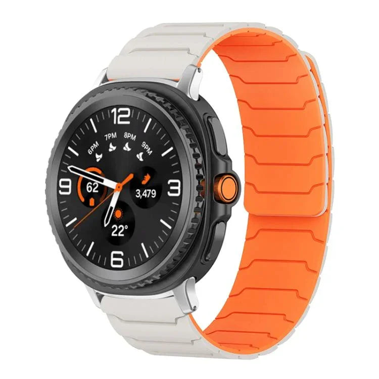 สายรัดนาฬิกาซิลิโคนแม่เหล็ก xDfind สำหรับ Samsung Galaxy Watch Ultra / Ultra 2025, สำหรับ Samsung Galaxy Watch8 / 8 Classic, สำหรับ Samsung Galaxy Watch 7 / 6 / 5 / FE