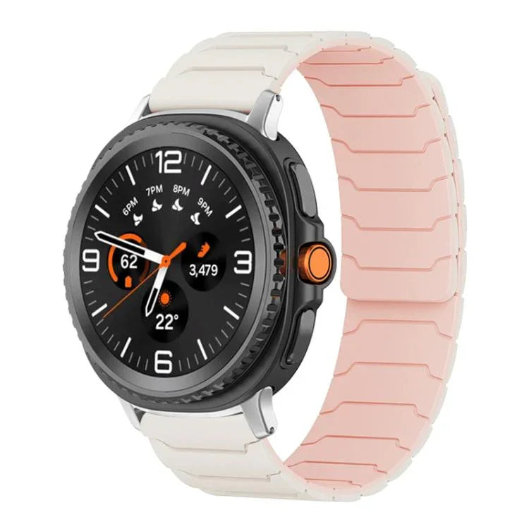 สายรัดนาฬิกาซิลิโคนแม่เหล็ก xDfind สำหรับ Samsung Galaxy Watch Ultra / Ultra 2025, สำหรับ Samsung Galaxy Watch8 / 8 Classic, สำหรับ Samsung Galaxy Watch 7 / 6 / 5 / FE