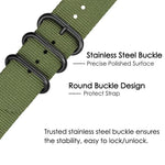xDfind Ring Buckle Nylon Canvas Watch Band, For Amazfit T-Rex 3