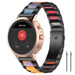 xDfind Three Beads Metal Resin Watch Band, 14mm, 18mm, 20mm, 22mm